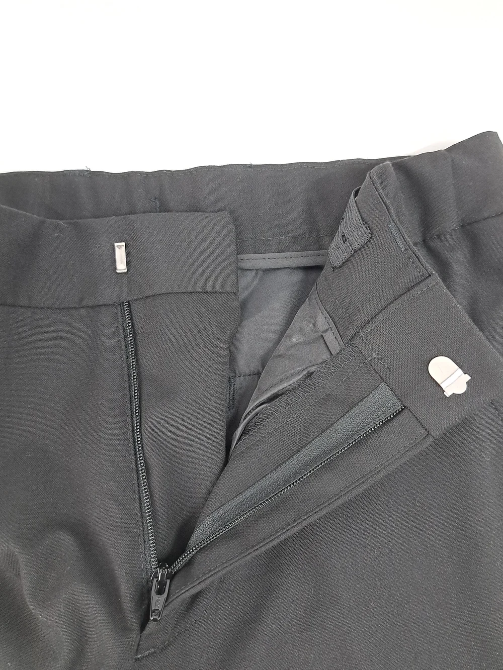 Black Boys Dress Pants Elastic Waist Pull On Formal Slacks Pants Size 8 Regular